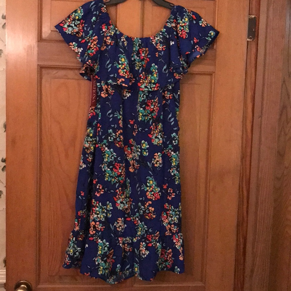 Off the Shoulder Ruffle Dress